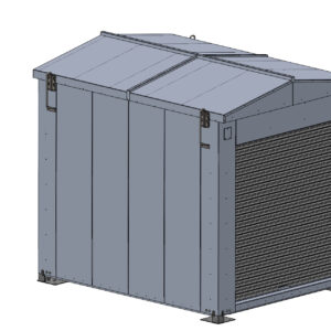 House with Roll Up Door